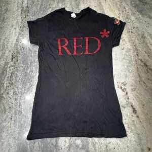 Keya Women's Medium Kilkenny Black Red Ireland Europe T Shirt Short Sleeve